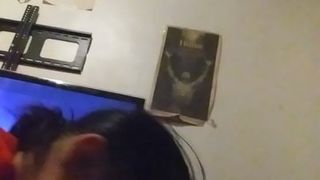 big titty white slut sucks great dick and swallows