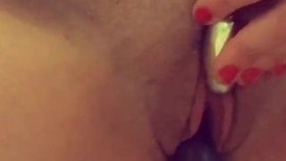 Welsh wife Haley cumming with her toys.