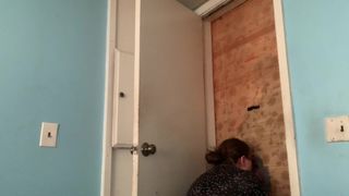 Wife has some fun at our gloryhole