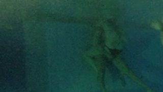 Couple masturbating underwater hidden cam