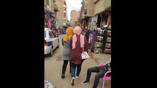 Perfect hijab girl ass