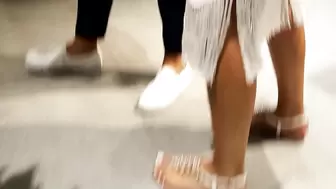 sexy long feets toes in sandals