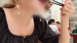 Asian Sex in a Public Restaurant Toilet by SexyHotWebcams