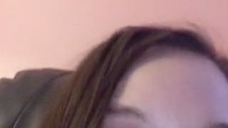 Teen masturbating on scope