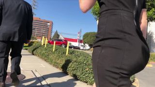 Candid Bubble Butt Coworker strutting her stuff (candid ass)