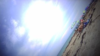 3 Topless Teens at Florida Beach - 03